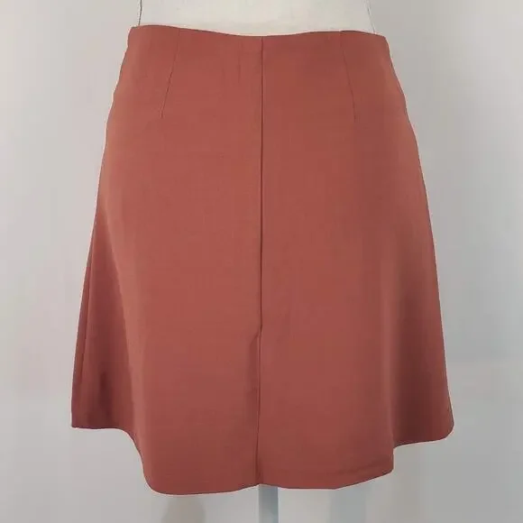 NWT WEWOREWHAT Asymmetrical Button Front Pocket Split Hem Blazer Mini Skirt XS - Picture 6 of 11